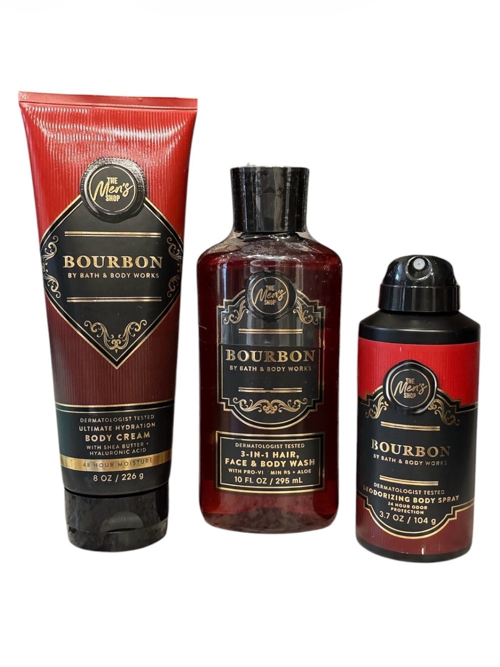 Bath & Body Works BOURBON Men's Care Trio Set